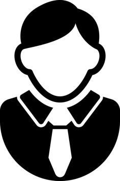 Man With Tie Profile Line Art Svg Vector, Free Vectors File